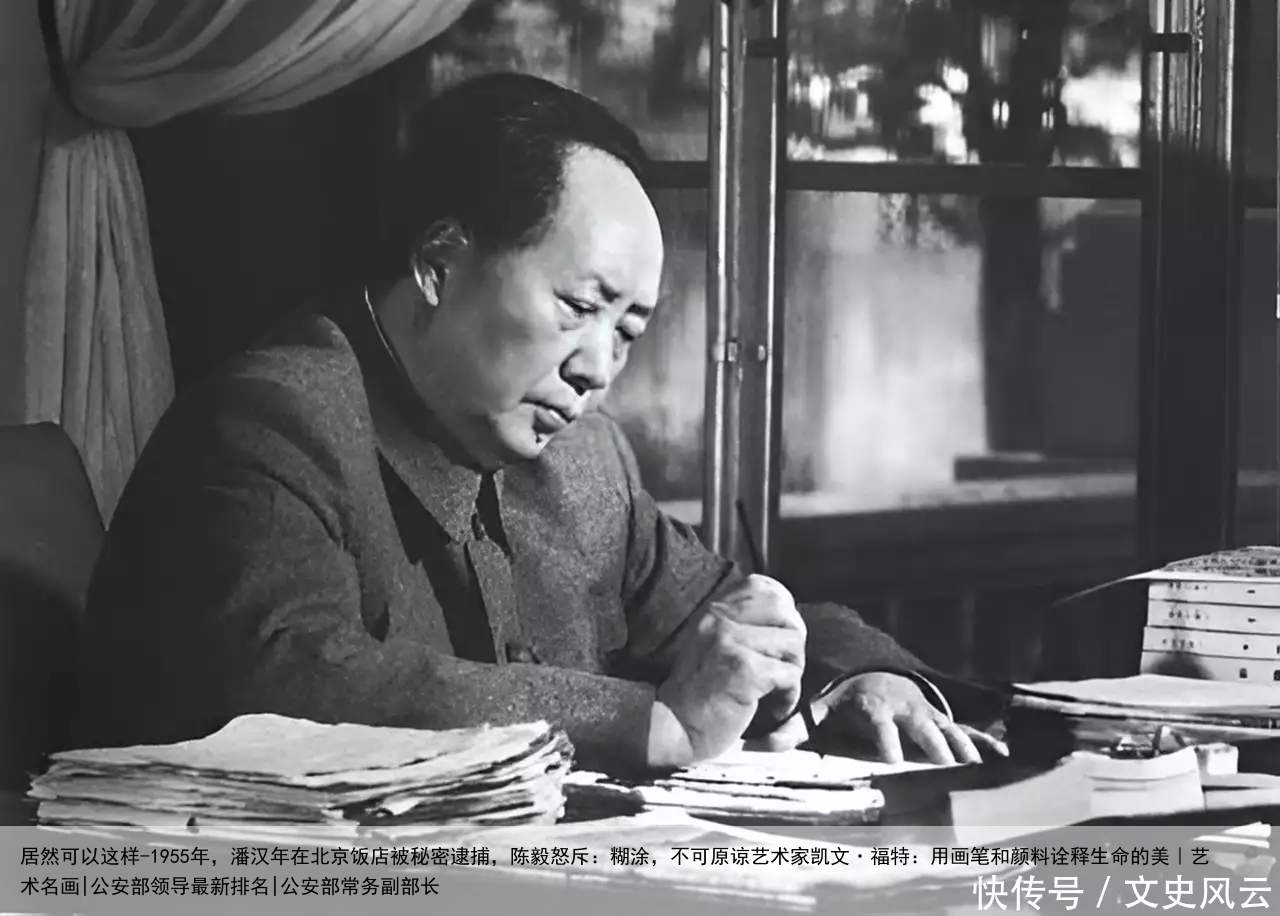 居然可以这样-1955年，潘汉年在北京饭店被秘密逮捕，陈毅怒斥：糊涂，不可原谅艺术家凯文·福特：用画笔和颜料诠释生命的美︱艺术名画|公安部领导最新排名|公安部常务副部长